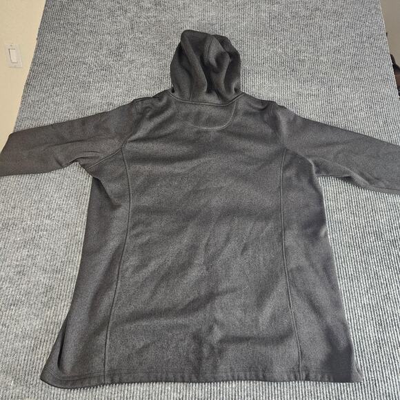 L.L.Bean Jacket Womens 3X Hooded Full Zip Charcoal Gray Sweater Fleece Hoodie - Picture 12 of 12